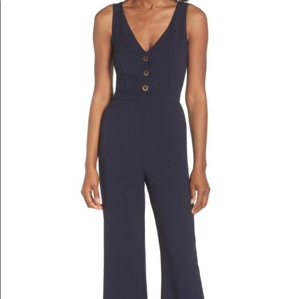 Chelsea 28 navy romper jumpsuit tank pant suit new